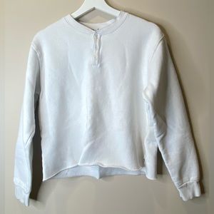 White TNA cropped sweater size M